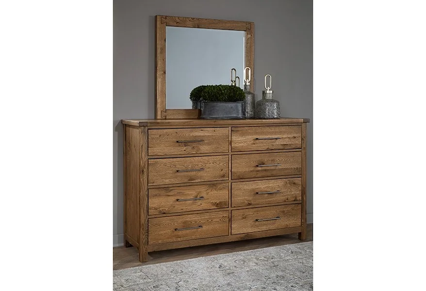 Dovetail - 751 Dresser and Mirror Set by Vaughan Bassett at Esprit Decor Home Furnishings